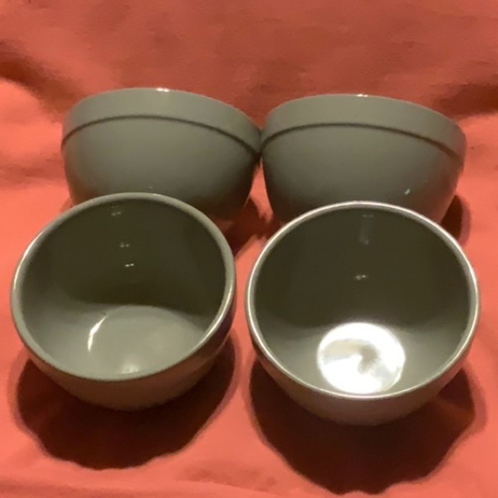 Figmint Mini Stoneware Bowls Set of 4 Green